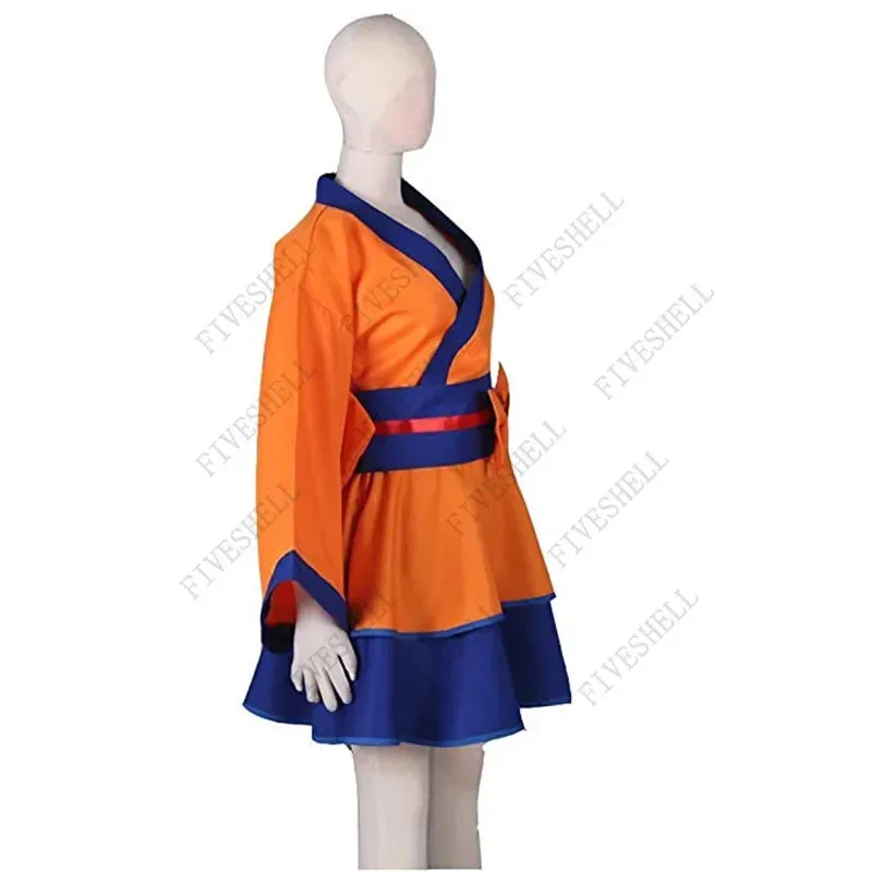 New ★ Halloween Japanese Costume Women Men Child Character Z Son Goku Female Lolita Kimono Dress Anime Cosplay C★ 2025 qi☆
