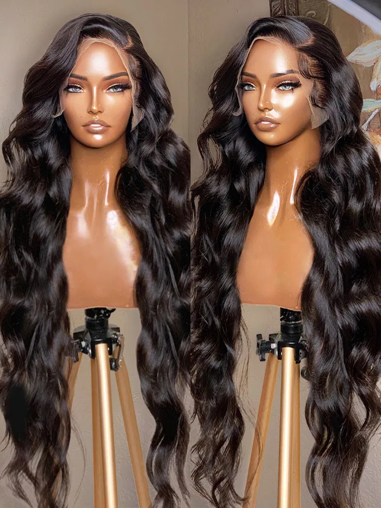 

Glueless Human Hair Preplucked Wig Ready To Wear Transparent Lace Front Body Wave Lace Wig For Women Natural Hairline Pre-Cut