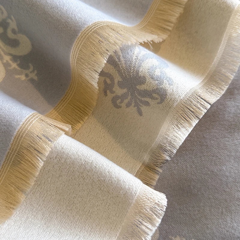 Luxuriöser, dicker, warmer Pashmina-Wickelschal aus Kaschmirimitat für Damen im Winter mit Stern-Jacquard-Design für Freizeitkleidung – Detail 20