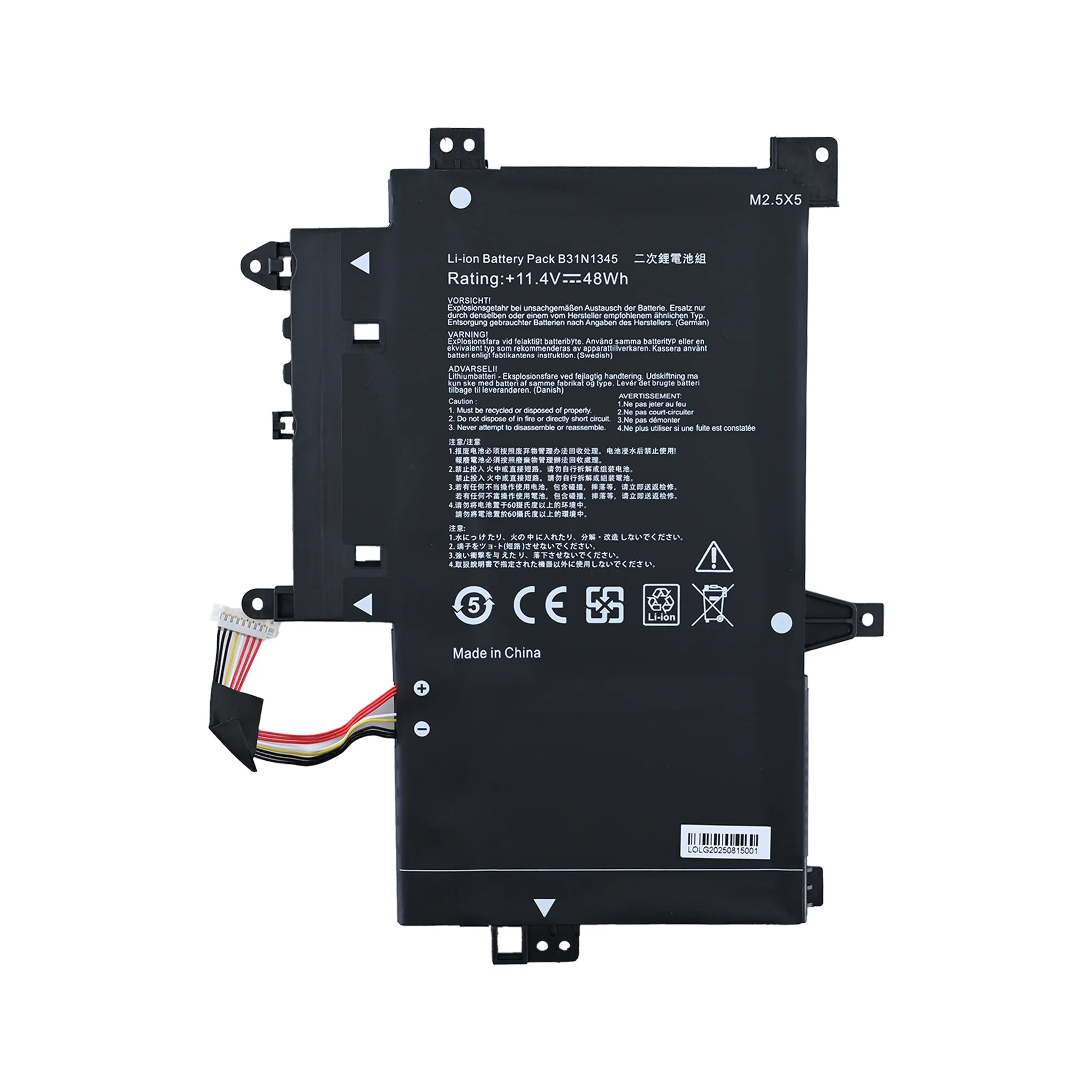 New B31N1345 Laptop Battery For ASUS Transformer Book Flip TP500L TP500LA TP500LN 11.4V 48WH
