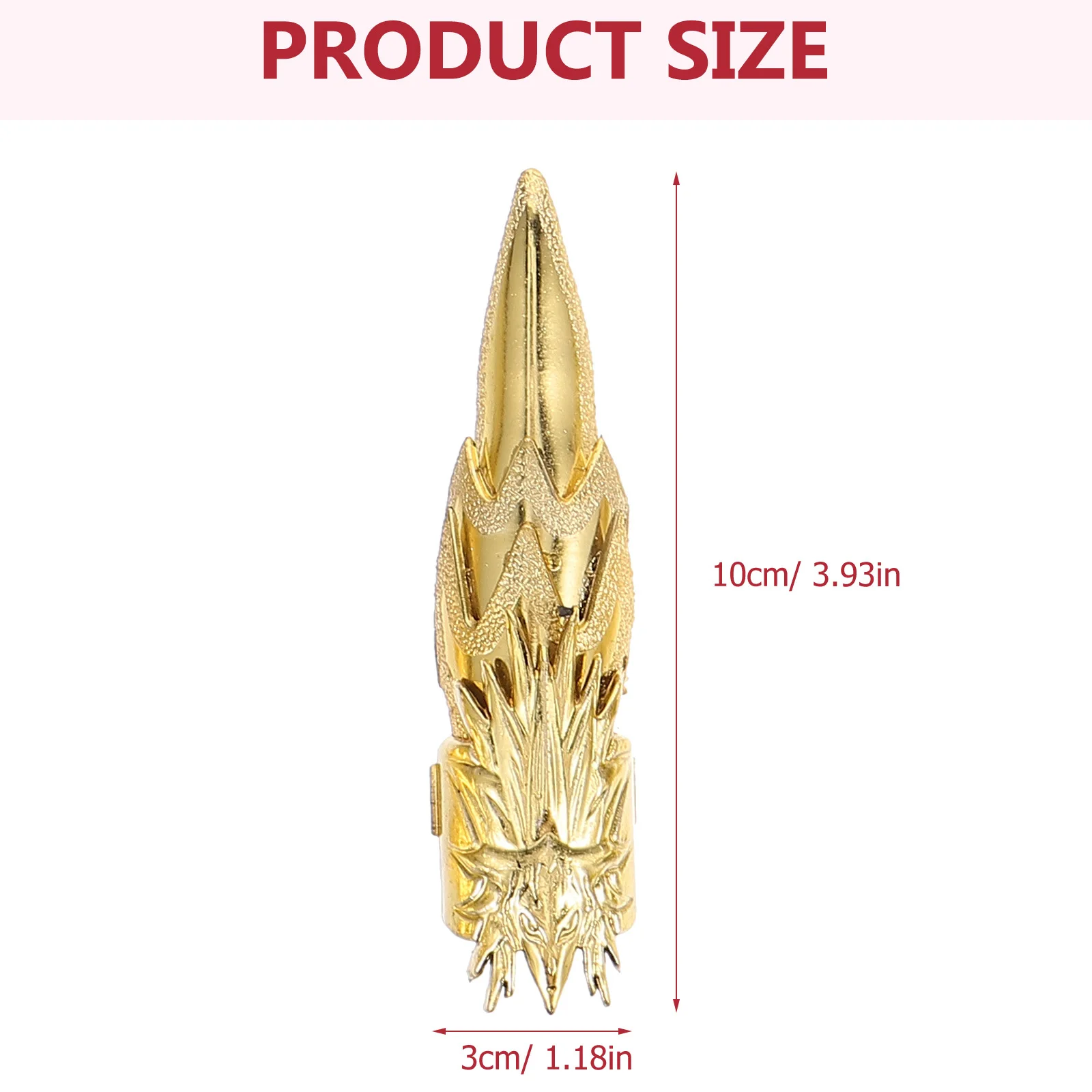 10 pezzi di culle per dita del drago di Halloween, materiale PP, comodo da indossare, design misterioso, gioielli a mano, oggetti di scena per feste, lettino per dita