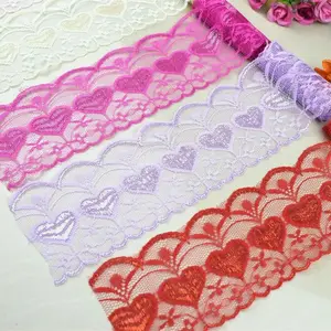 Fina fita brilhante para decoração, tecido de renda bordado, tecido para costurar vestido cortina, fita têxtil Home, artesanato de casamento DIY, 5 jardas, 10 jardas, 75mm 10 principais vendas pijama feminino colado - №4