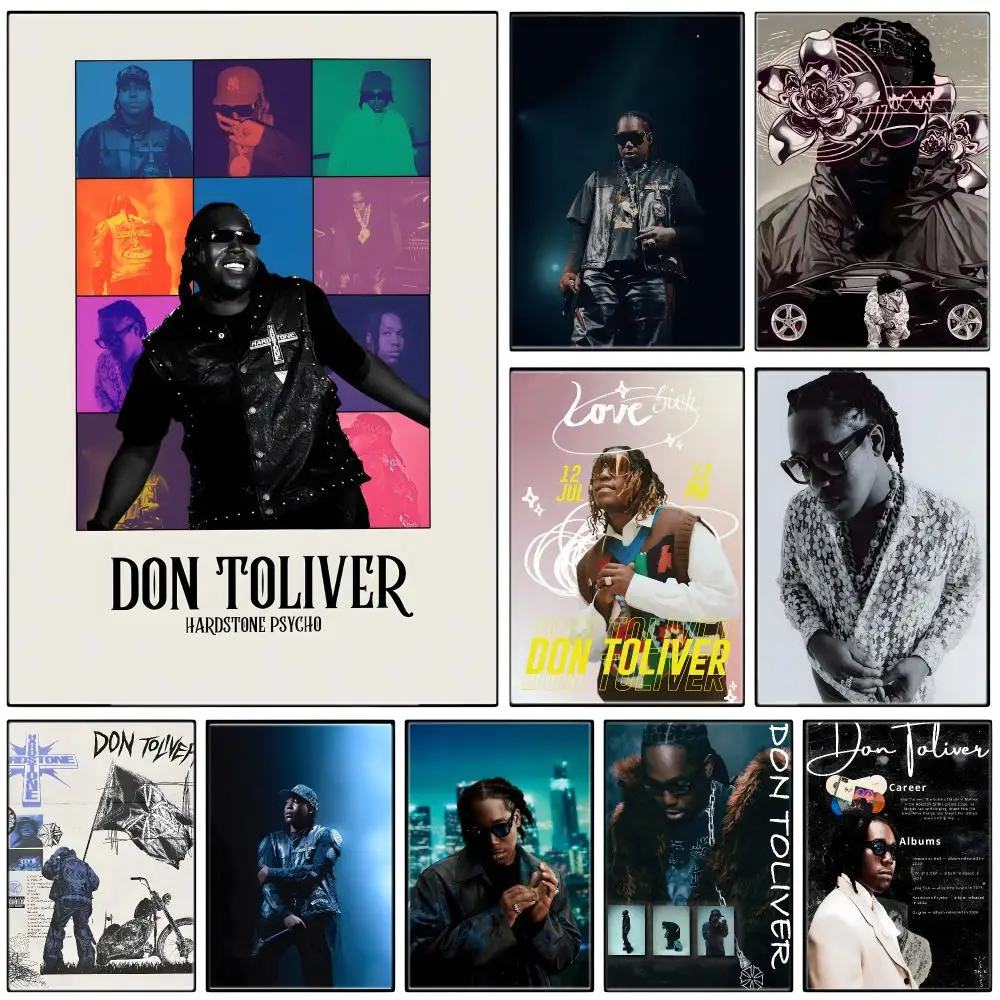 Modern R&B Rap T-Toliver Poster  Self-adhesive Art Waterproof Paper Sticker Coffee House Bar Room Wall Decor