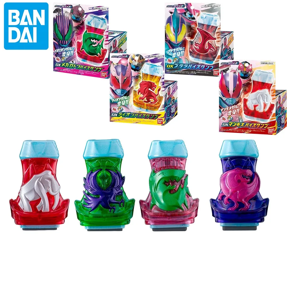 Bandai dx mascarado piloto revice driver pteraby selo série selo original figuras de ação modelo brinquedo criança presente aniversário criança
