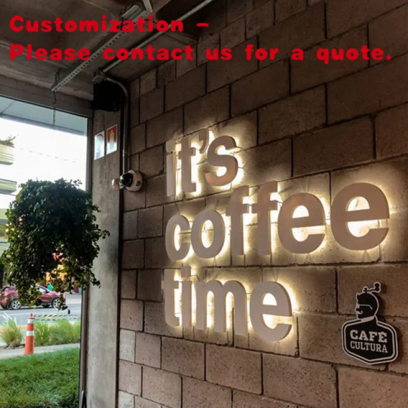 custom.Custom Electronic Led Illuminated Sign Advertising 3d Acrylic Light up Channel Letters Led Signs Business Coffee