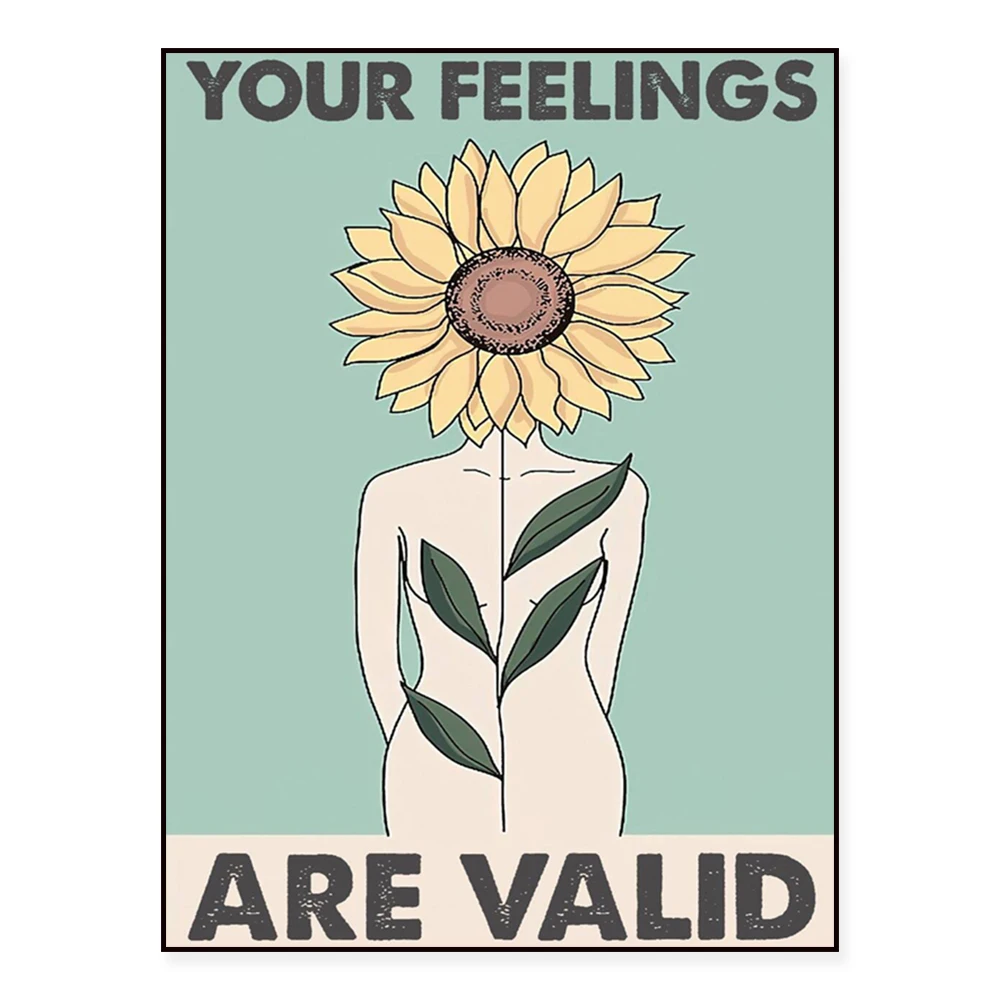 Treat Your Mind Poster, Mental Health Poster, Mental Health Awareness Retro Poster, Women Mental Health Issues Poster