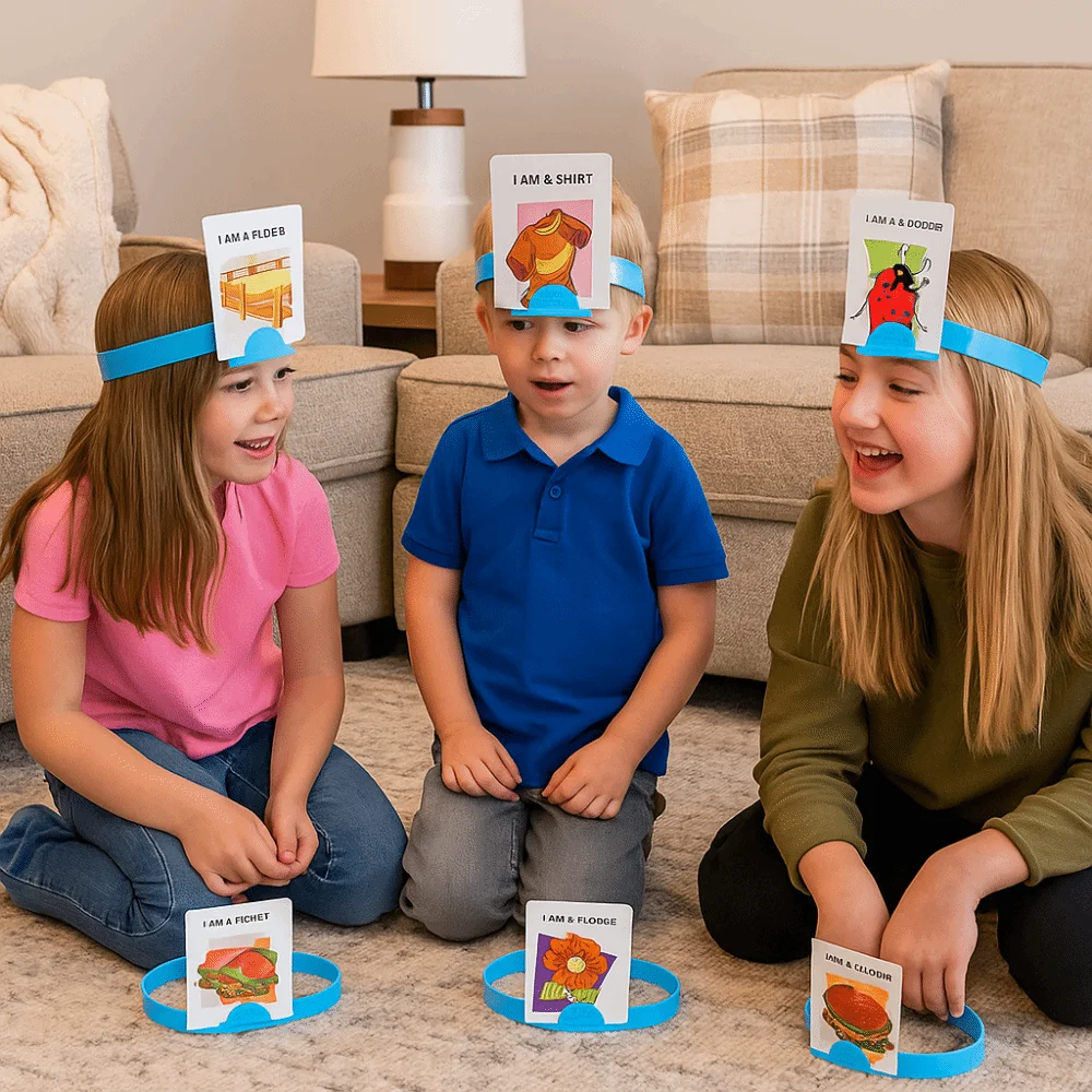 لعبة لوحة صور ورقية للأطفال، لعبة تفاعلية متعددة اللاعبين، لعبة ما أنا للحفلات، لعبة مضحكة محمولة، لعبة سؤال سريع للعائلة #3