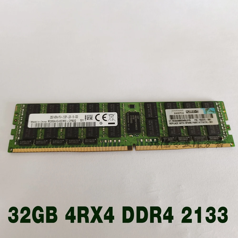 1 pcs 774175-001 774174-001 752372-081 726722-B21 ECC LRDIMM Server Memory High Quality Fast Ship 32GB 4RX4 DDR4 2133