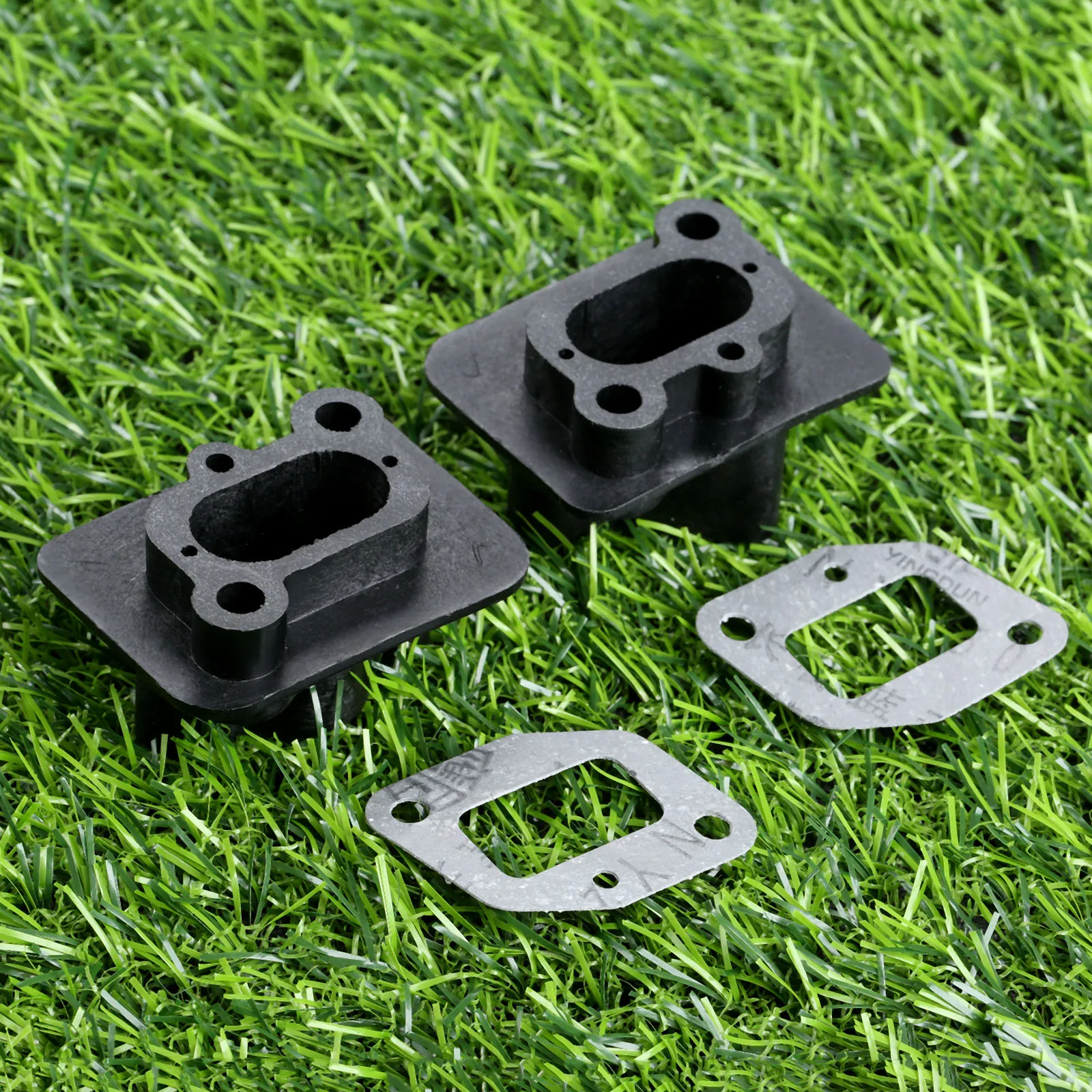 Sikat Cutter Intake Manifold DENGAN GASKET 43cc 52cc Carb Inlet Manifold pemangkas pagar karburator bagian Strimmer mesin suku cadang