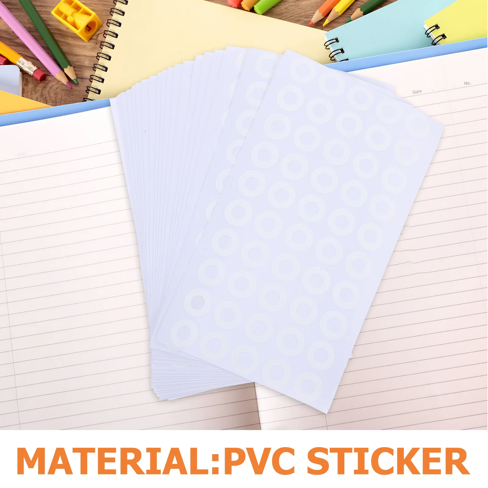 1000Pcs Hole Reinforcement Stickers Strong Adhesion PVC Self-Adhesive for School Office Binder Paper Hole Protectors