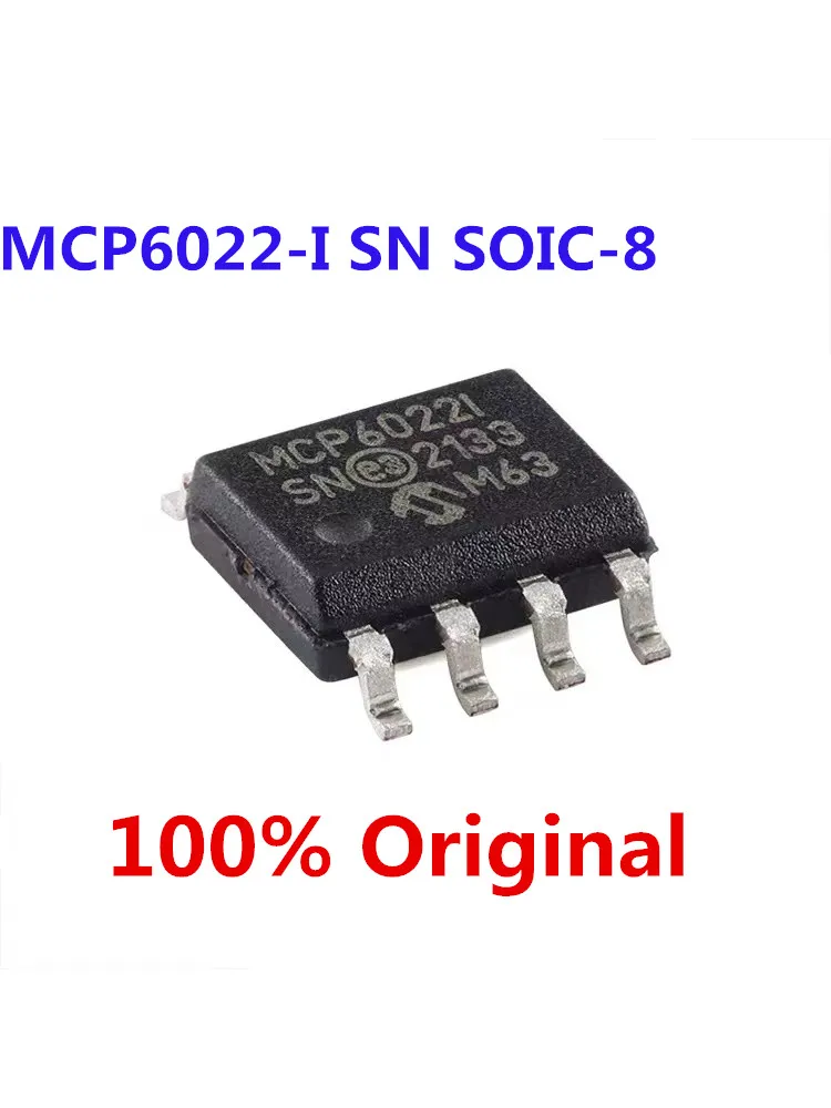 5Pcs 100% New T-I/SN MCP602 MCP602ISN MCP6022 MCP6022ISN MCP601 MCP601ISN MCP6002 MCP6002ISN SOIC-8