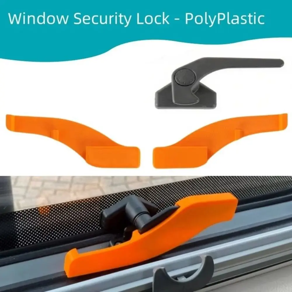 1Pair Replacement Handle RV Window Security Locks Protective Parts Compatible Anti-Theft Locks Lock Set Window Protection Lock