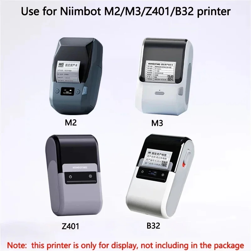 Niimbot M2/M3/B32/Z401 Transparent Label Self-adhesive Heat Transfer Printing Waterproof  Tear-resistant Clear Sealing Stickers