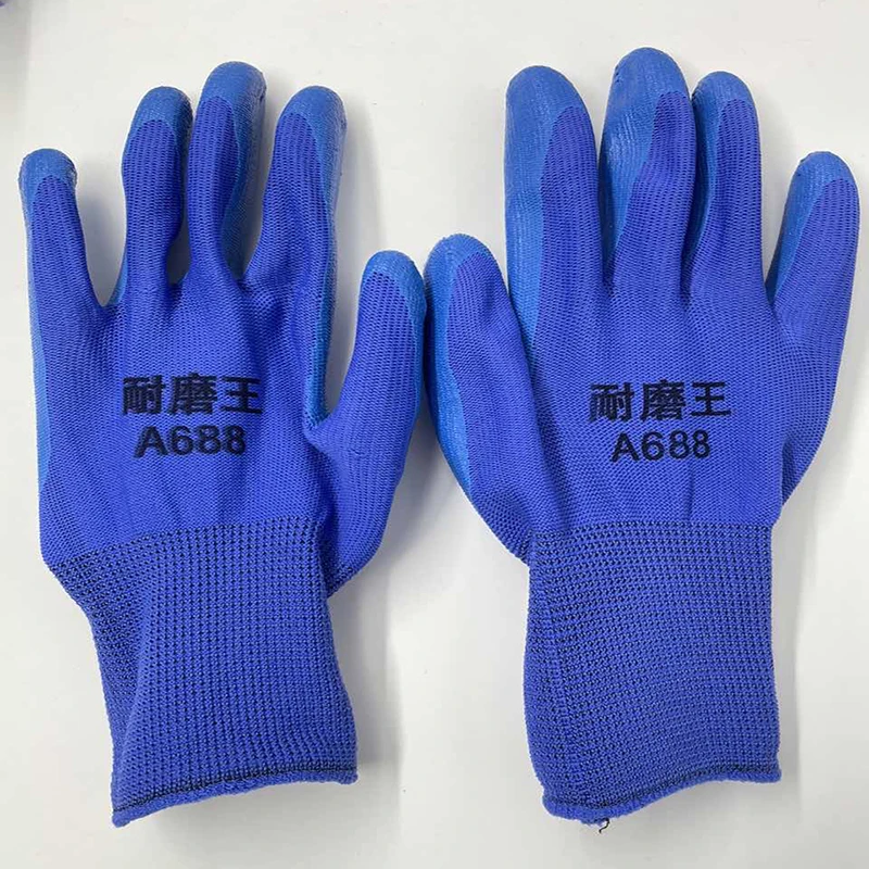 Pressive Latex Labor Glove Gloves Abrasion-resistant Plastic Gloves Thickened Glove Gloves With Glue Working Gloves