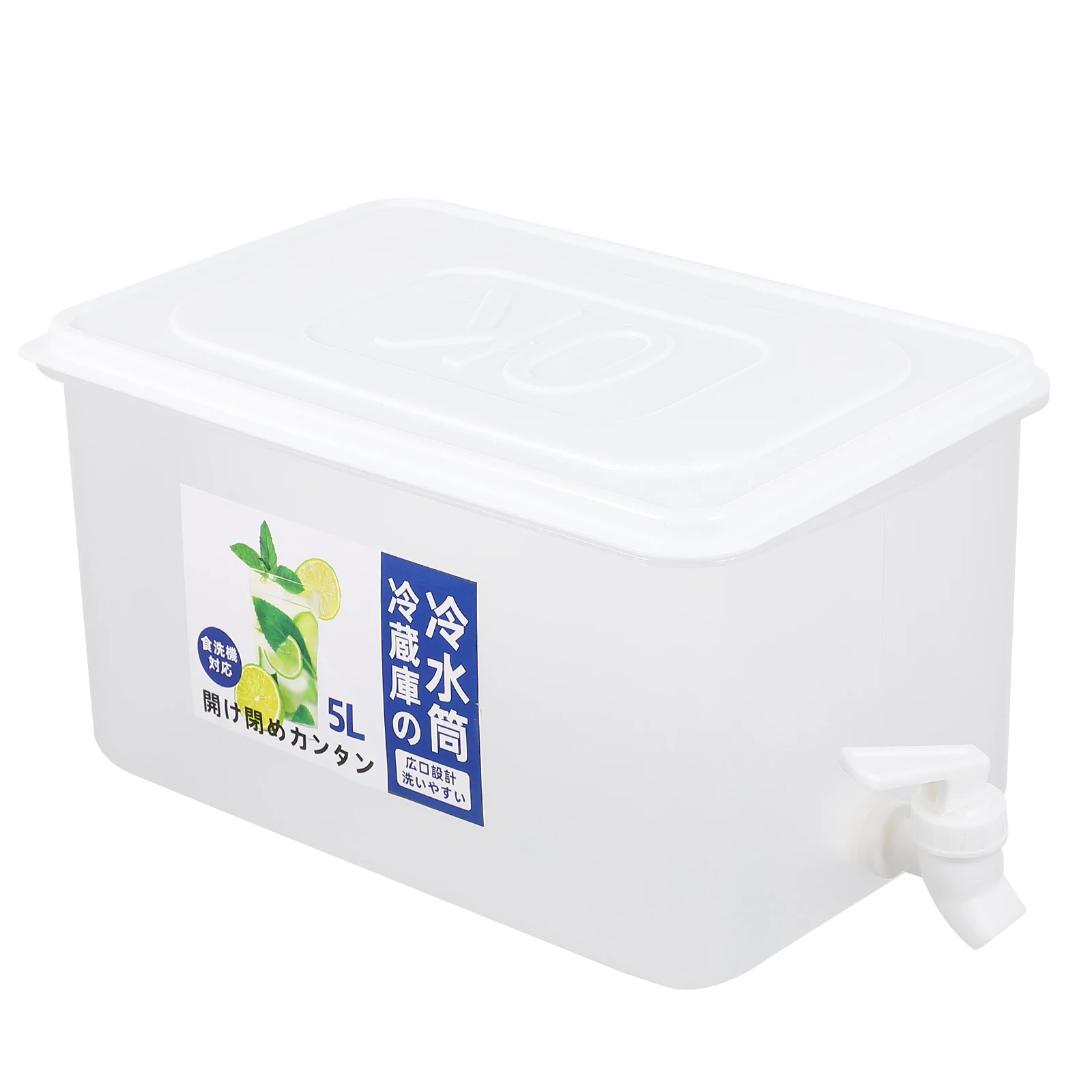 

1Pcs Large Capacity Water Storage Bottle Household Outdoor Water Can Food Grade Plastic Leak Resistant with Faucet