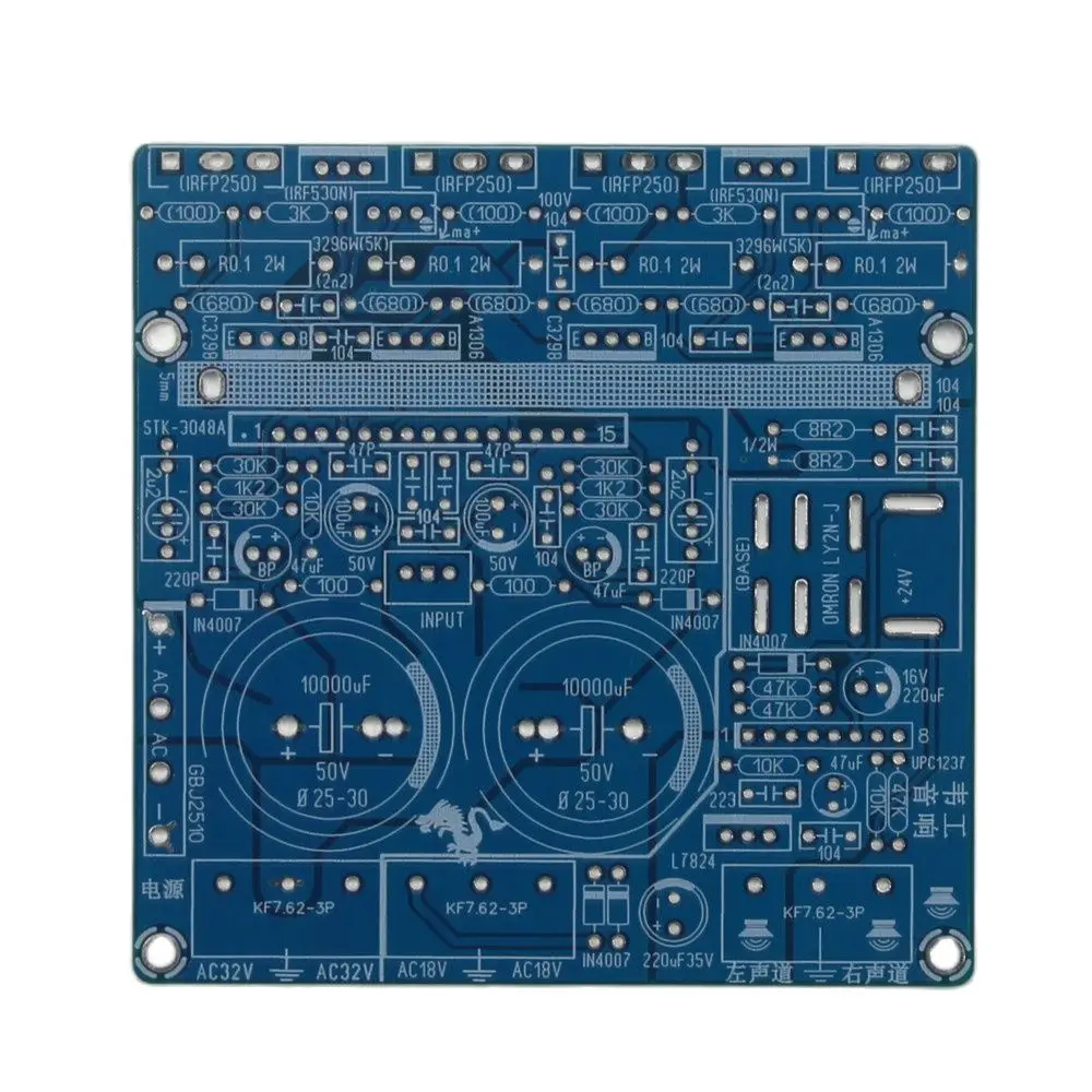 

DIY Hi-Fi домашний аудио усилитель STK3048A, планшетофон PCB 2X100W