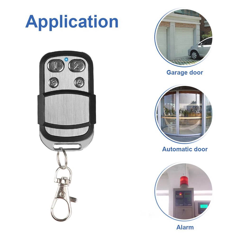 433 ميجا هرتز نسخة ذكية جهاز التحكم عن بعد اللاسلكية الثابتة المتداول رمز الباب العالمي مكررة مفتاح فوب 433 ميجا هرتز فتاحة بوابة عن بعد المرآب