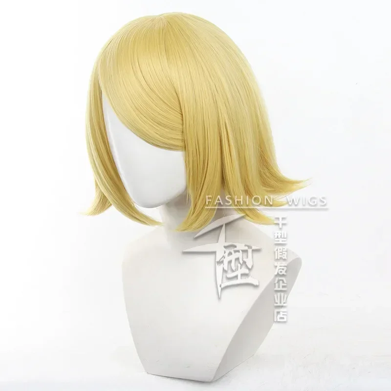 Anime Kagamine Rin Cosplay Perücke Party Anime Kagamine Rin Cosplay Perücken Hitzebeständige Synthetische Perücken