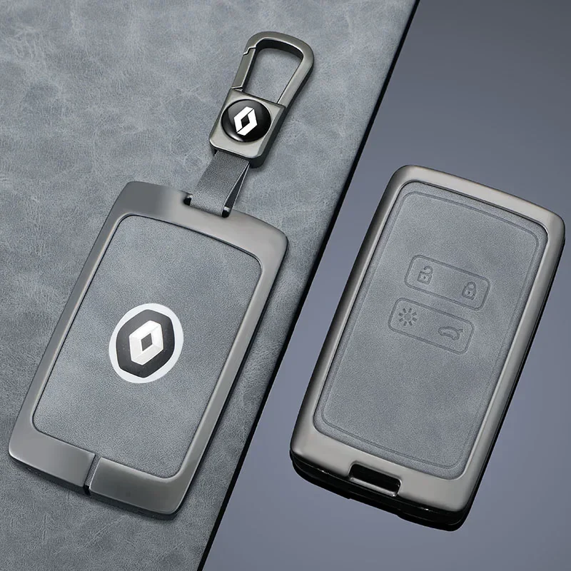 

Car Sticker Zine Alloy Car Key Case Cover Shell Holder Protection Bag For Renault Captur Zoe Espace 5 Clio Megane 4 Arkana Arcan