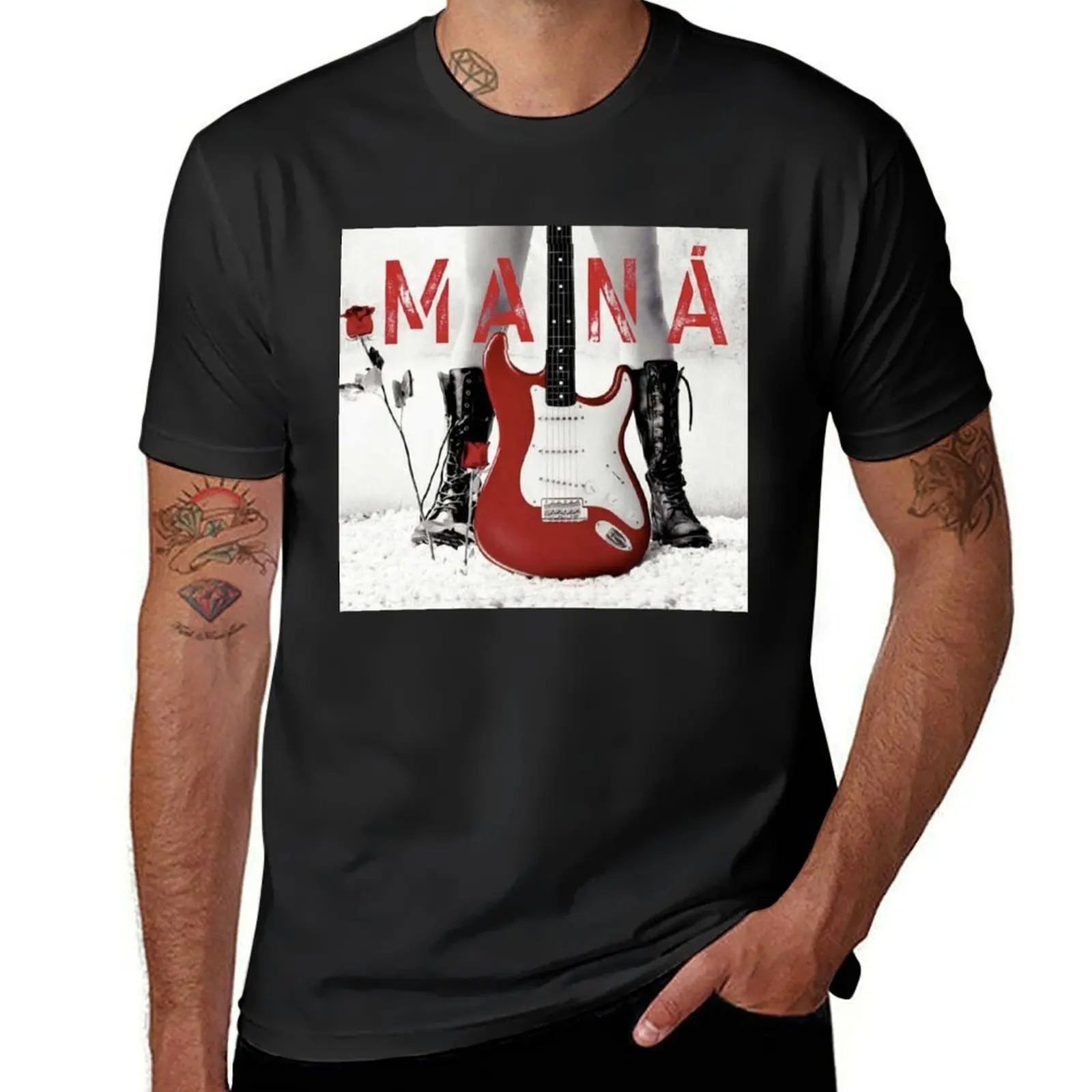 

Mana Band Tour Music T-Shirt tees sweat black t shirts for men