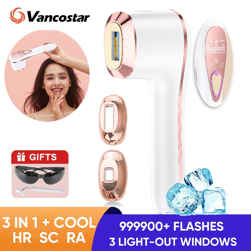 Newest Cold IPL Hair Removal 3 Functions HR/SC/RA Whole body Use Painless Hair Remove Device Bikini Trimmer Facial Hair Removal