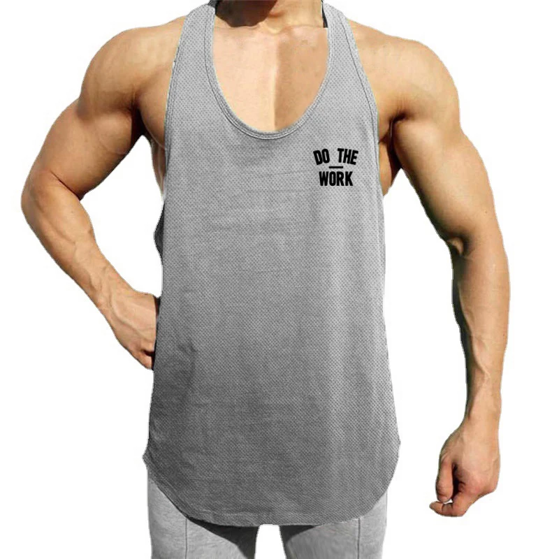 Lightweight Quick Dry Running Vests Men Sleeveless Mesh Gym Tank Top For Bodybuilding Workout Sports Fitness