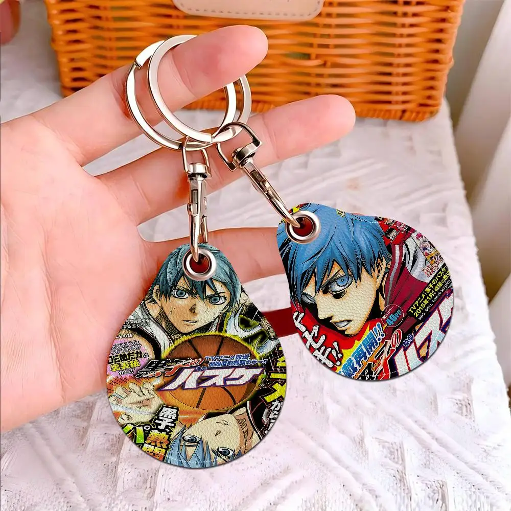 Anime Kurokos Basketball Creative Cartoon Pattern Sensitive Access Card Protective Sleeve Keychain Fashion Decorative Pendant