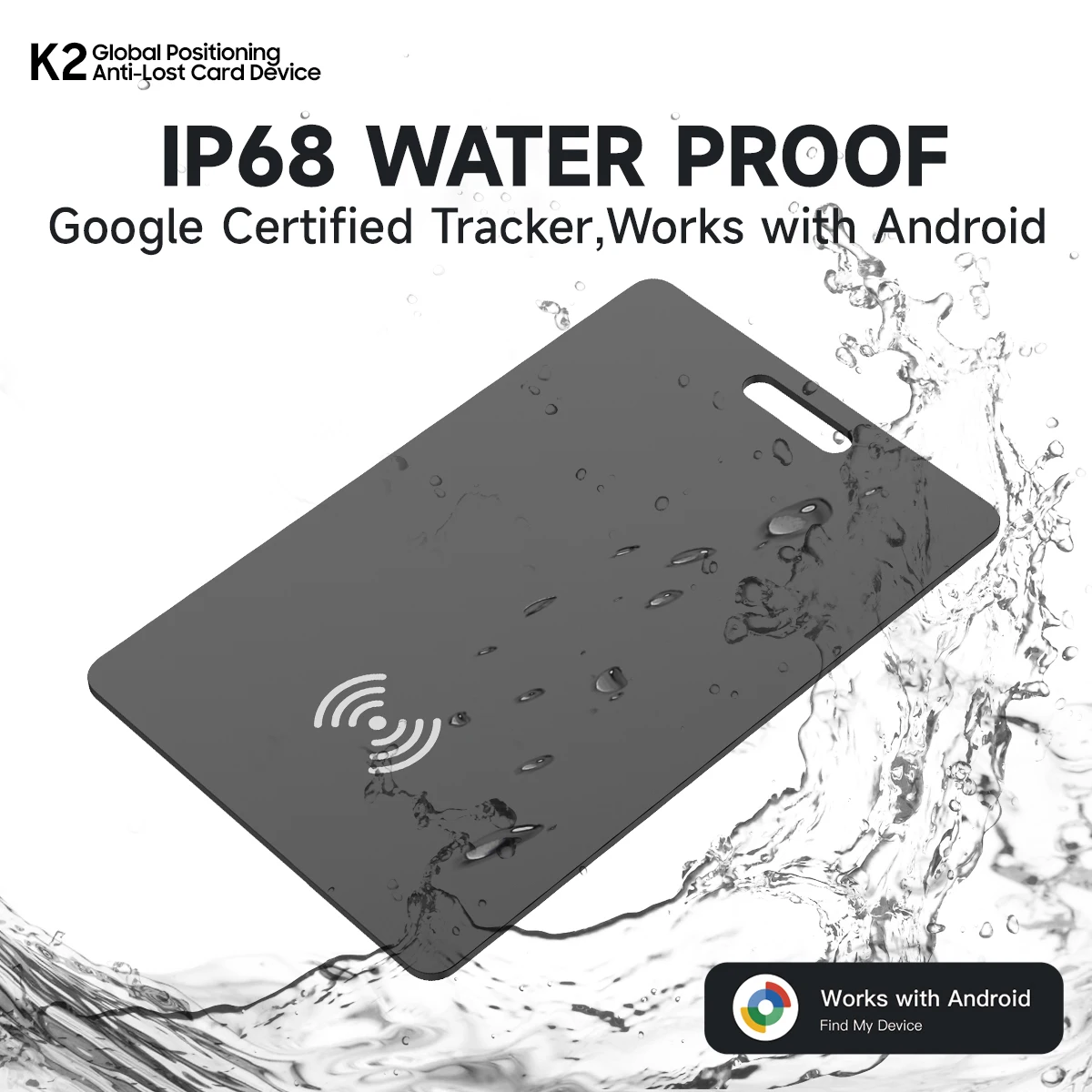 Wallet Anti-loss Card Location Tracking Smart Tag Android Work with Google Find My App Bluetooth Ultra-thin Card Wireless Charge