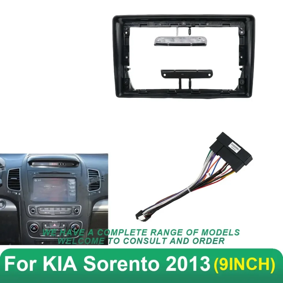 

Автомобильная аудиоприемная рамка, аксессуар, 9-дюймовая радио-видео панель для KIA Sorento 2013, аудио мультимедийный плеер, панель приборной панели