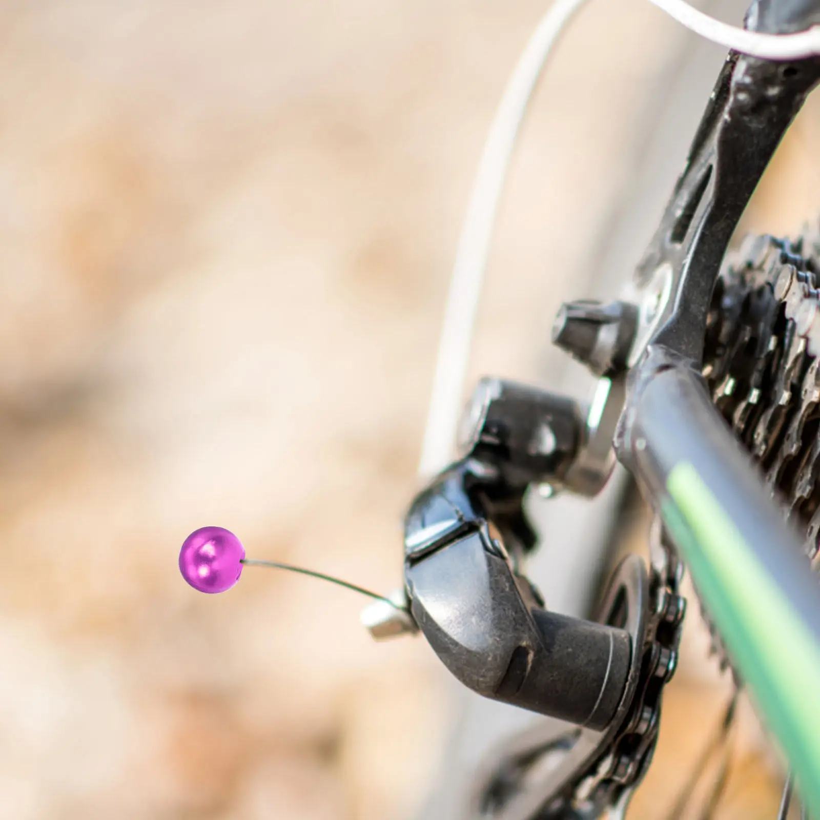 1Set High Grade Aluminum Bike Cable Ball Caps Strong Brake Cable End Covers Prevent Wire Fraying Secure Hand Tightening Easy