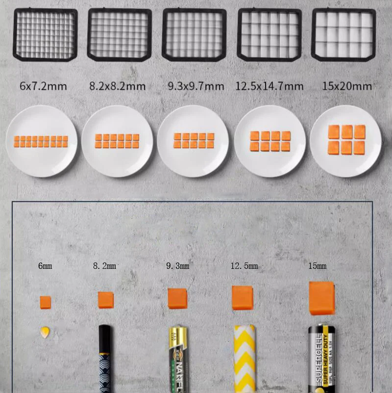 Machine de découpe de légumes électrique, coupe en dés, coupe commerciale, ménage, radis, pomme de terre, mangue, fruits, robot culinaire
