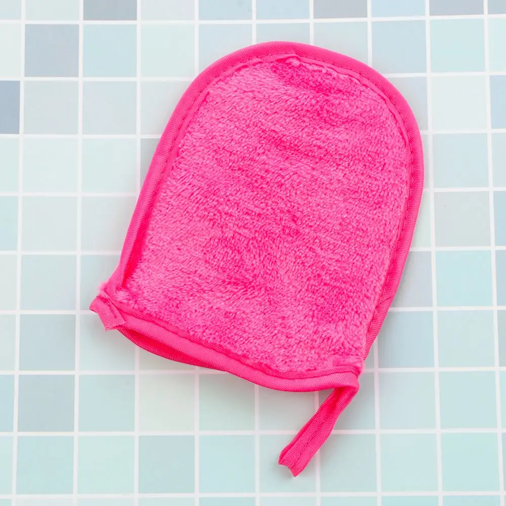 قفاز تنظيف تجميل قابل لإعادة الاستخدام للعناية الصحية، مزيل المكياج من الألياف الدقيقة، منشفة وجه من قماش الوجه