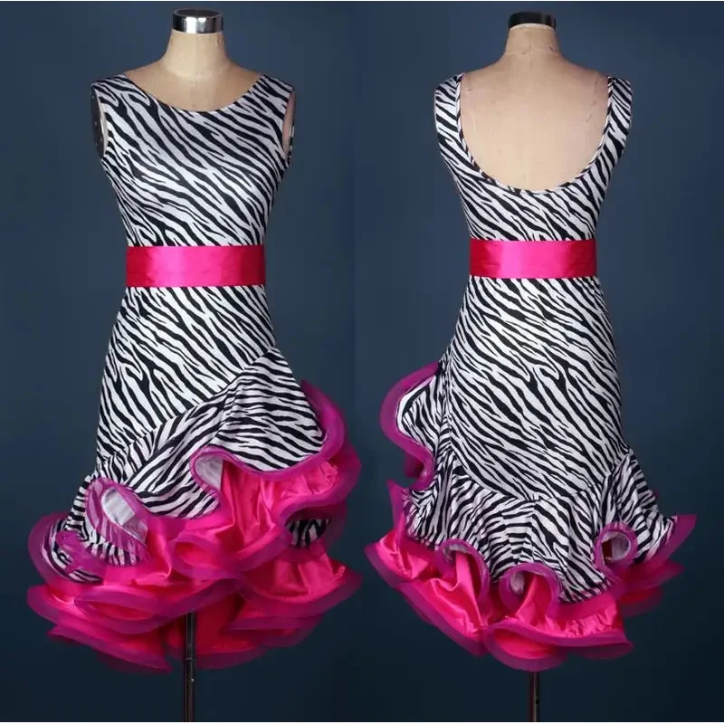 

★Halloween Cosplay Costume Womens Rumba s Cha Dress Women Ladies Ballroom Latin Dance Competition Sa♥ All corners of the country