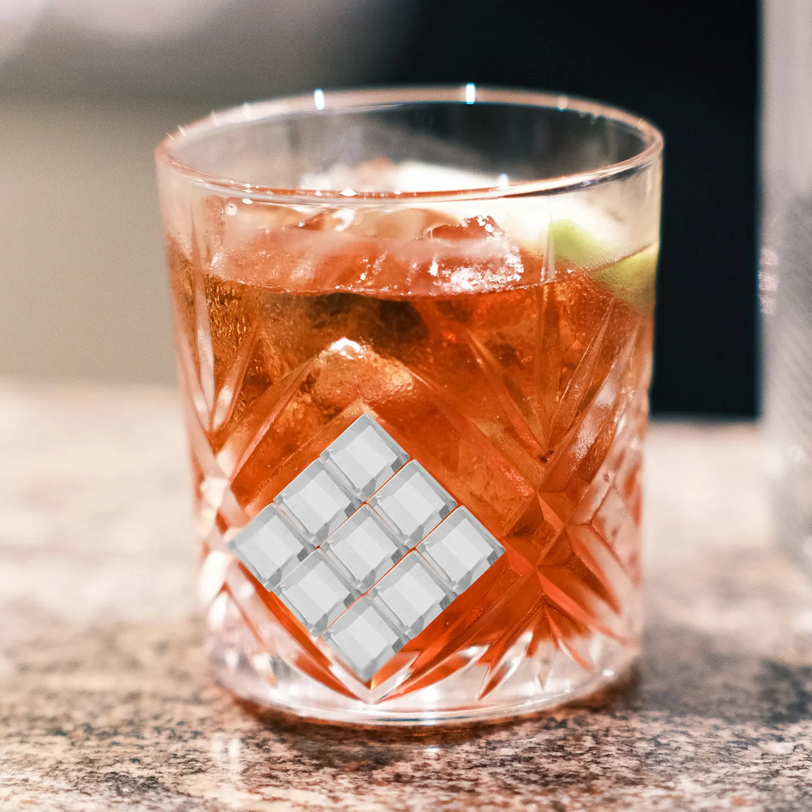 

5000Pcs Glass Mini Mosaic Nail Decorations Delicate Lightweight Bright Luster Easy Application Fingernail Styling Summer Party