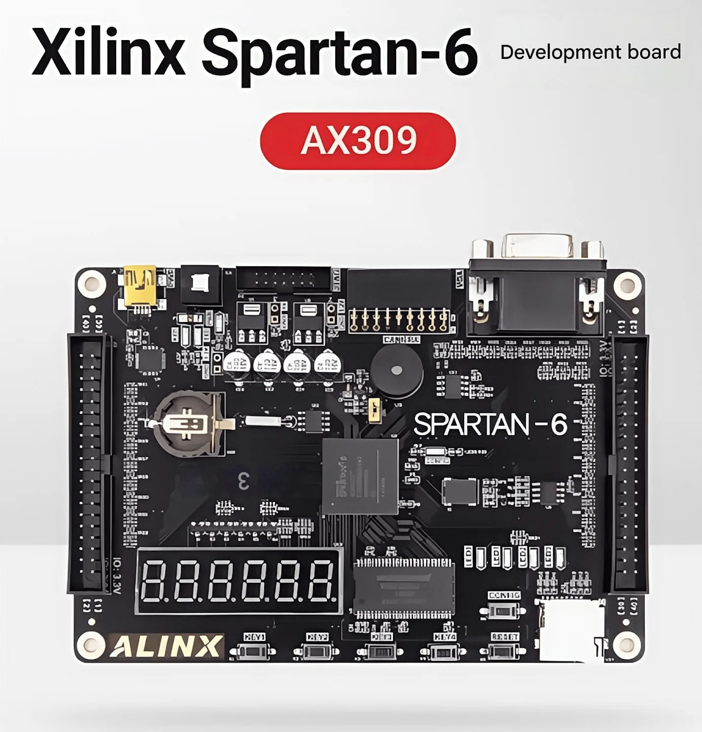 

AX309 FPGA Development Board XILINX Spartan6 XC6SLX9 FPGA Entry-level Learning Board