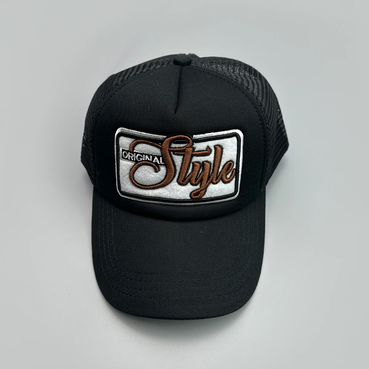 Personal Embroidered Letters Baseball Hats New Unisex Sunshade American Vintage Versatile Fashion Color Block Trucker Caps ins