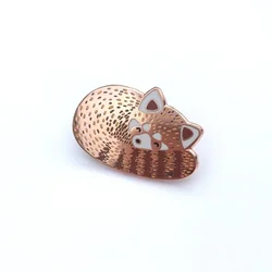 Red Panda Enamel Pin Animal  Lapel Badges, Jewelry Gift
