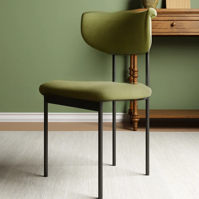 

Mid-century Modern Dining Chairs Elegant Lightweight Antique Kitchen Seats Room Designer Relaxing Interior Portable Furniture
