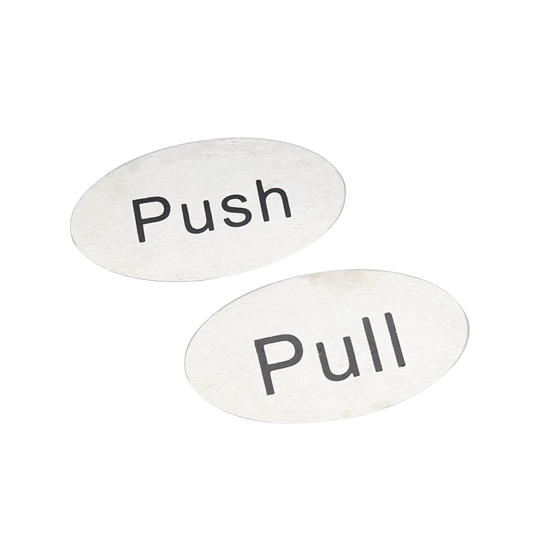 Acrylic Push-pull Pair of Signboards Premium  PUSH / PULL Door Sign, Laser Engraved Acrylic and Stable, for Indoor & Outdoor Use
