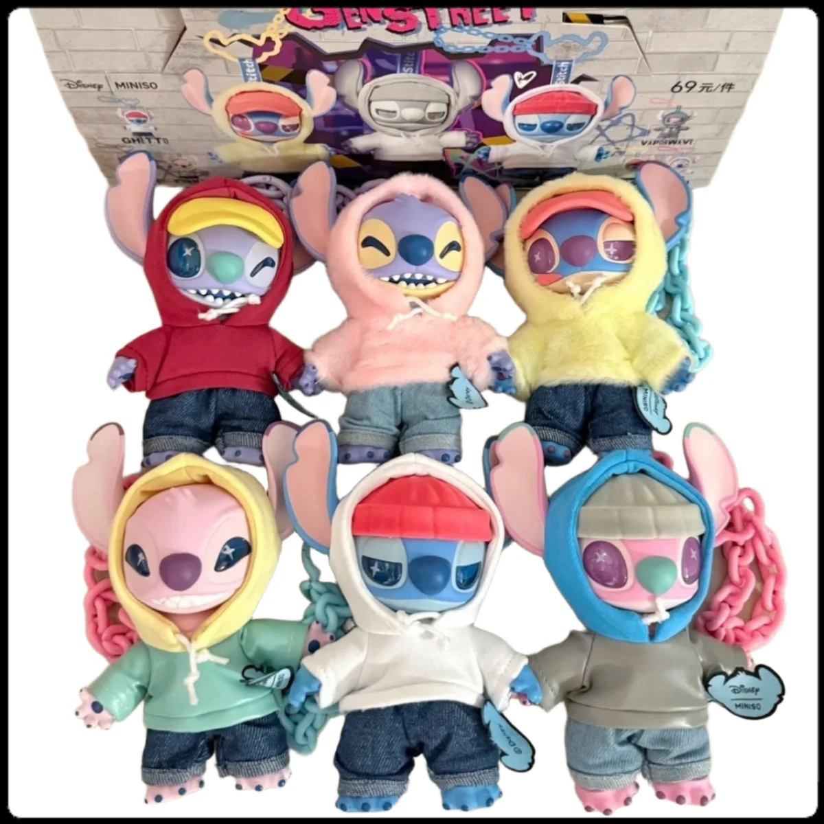 

Stitch Funko Pop 2.0 Blind Box Toy Figure Desktop Decoration Hanging Doll Second Generation Prank Diary Character Collectible