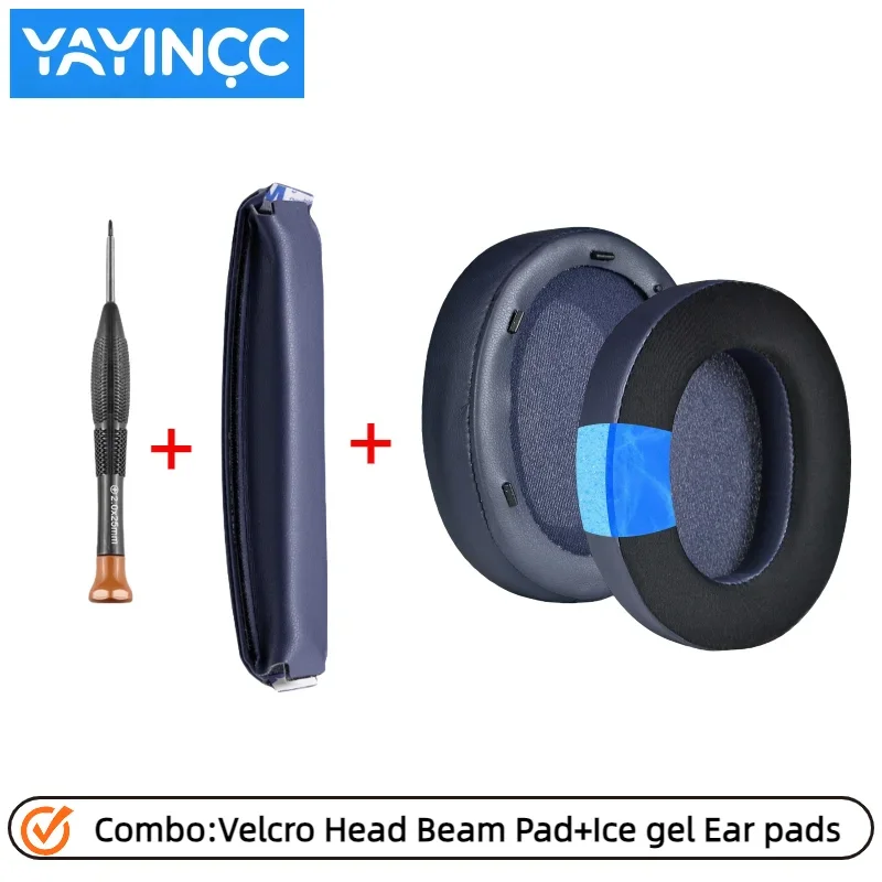 

Replacement Easy installation Upgraded Velcro Head Beam Cover /Buckle Ear pad For Sony WH-XB910N Headpad repair parts