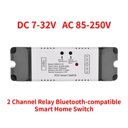 For eWeLink Wifi 2CH Switch Module Motor Controller for Rolling Sliding Door 7-32V 85-250V 2 Channel Relay Bluetooth-compatible