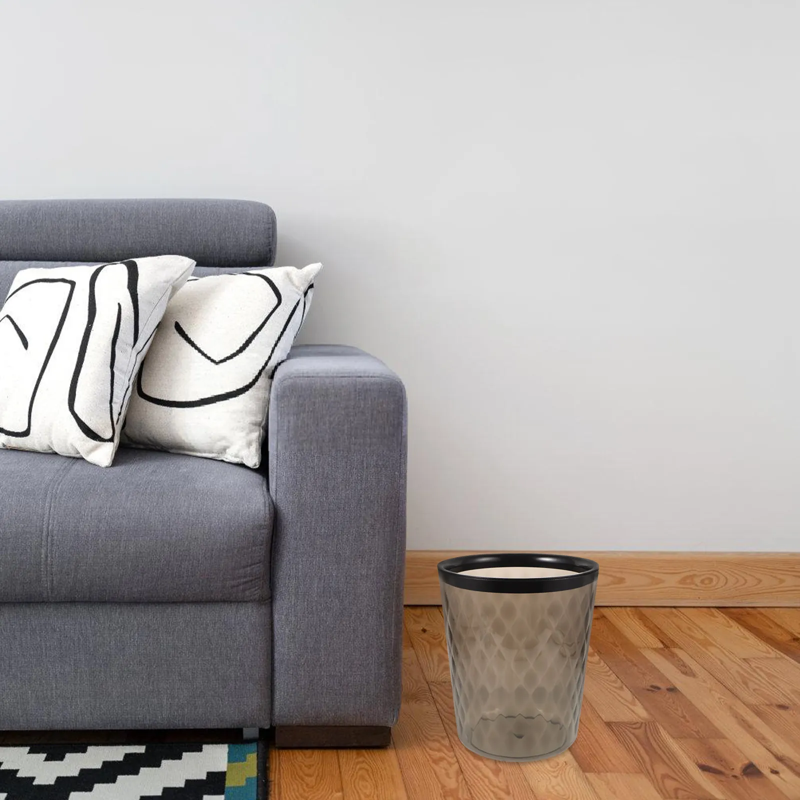 

Мусорное ведро для дома, большой объем, пластиковое, без крышки, с кольцом-фиксатором, для кухни, ванной, спальни, офиса