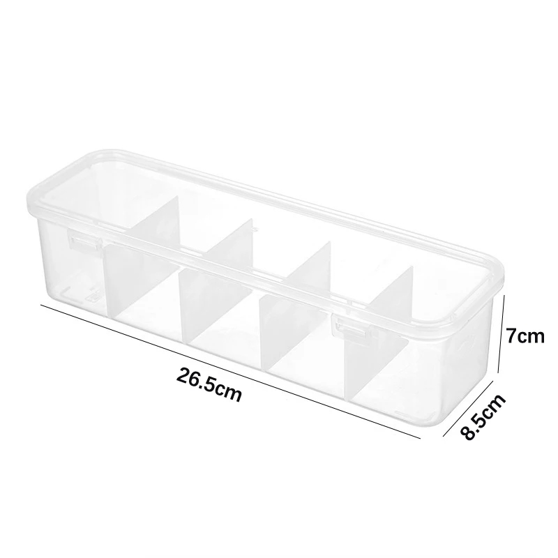 Charge Cable Storage Box Transparent Cabinet Desktop Snack Makeup Storage Box Kitchen Spice Organizer Accessories Box