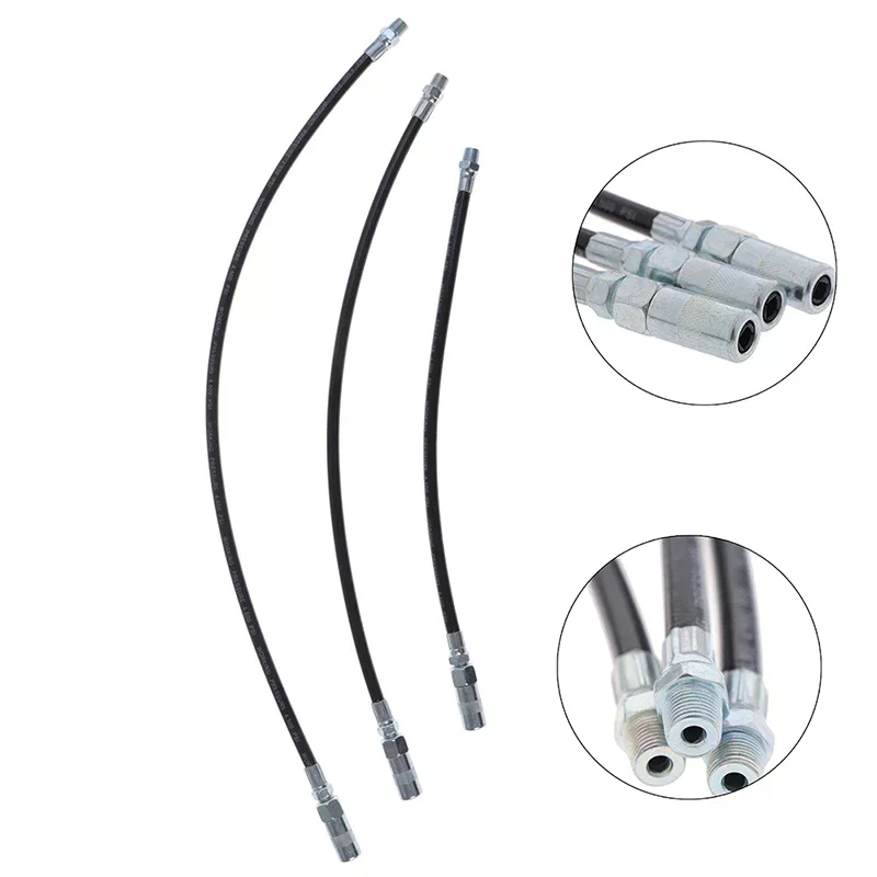 Flexible grease  whip hose heavy duty long extension tube with connector 1/8