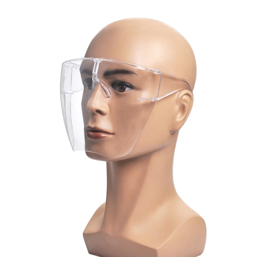 Maschera protettiva antispruzzo antiappannamento trasparente HD a pieno facciale Maschera spaziale Occhiali anti-sputo ad alta trasparenza