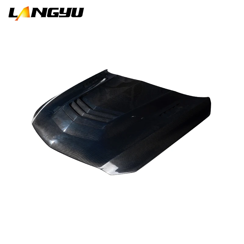 LANGyu 2020+ Exterior Accessories CT5 Type-D Carbon Fiber Engine Hood for Cadillac CT5 Bonnet 3