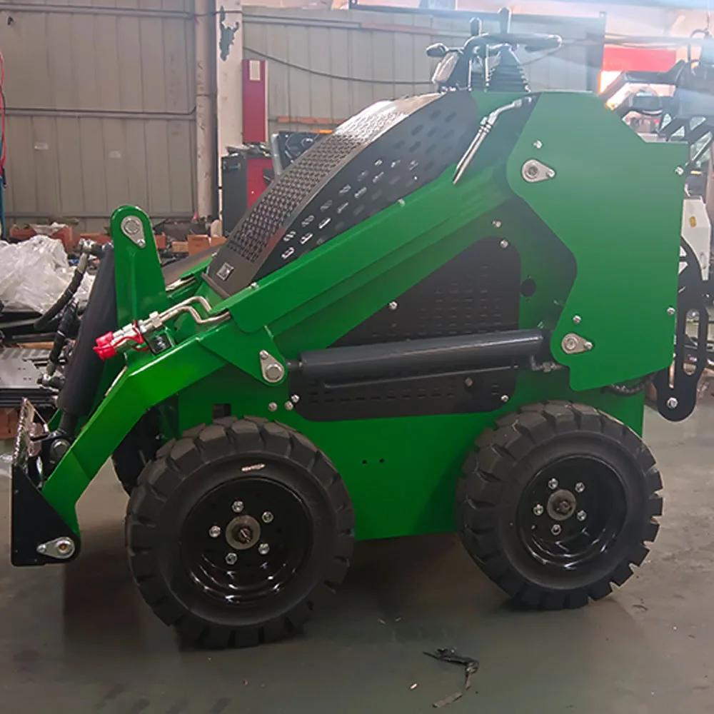 Customized Small Garden Loaders 0.9ton - 1ton Mini Skid Steer Loaders with Buckets Compact Wheel/Track Mini Front End Loaders