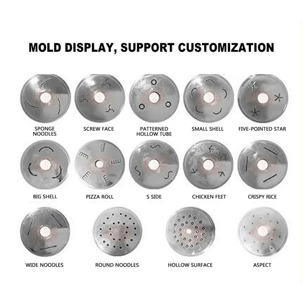 Commercial Pasta Machine Multifunctional Noodles Maker Conch Noodle Processor Fruit Vegetable Pasta Machine Screw Noodle Maker