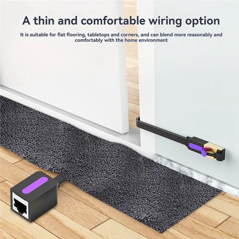 【PROMOTION】RJ45 Male To Female Cat7 Ethernet Extender Cable 2M/6.6FT 10Gbps For Lan Network For PC Laptop Router Extension
